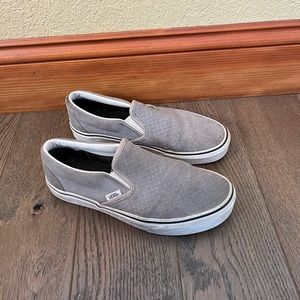 Grey slip on vans